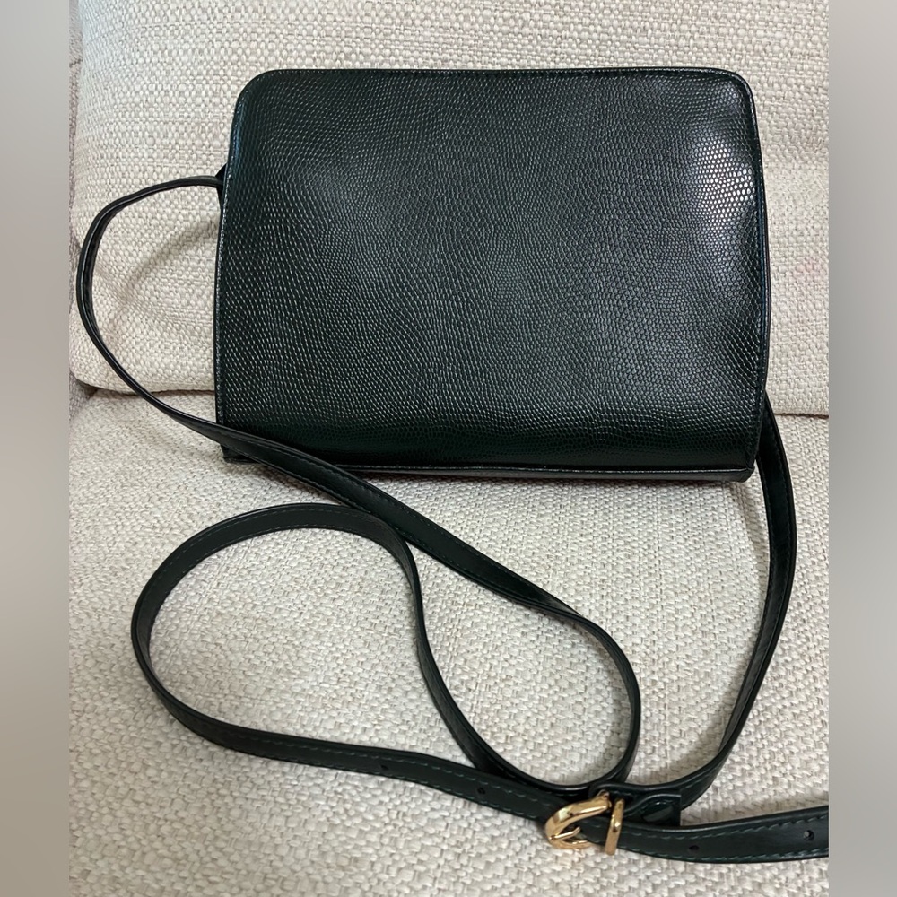 Vintage EUC Liz Claiborne Crossbody/Shoulder Bag Forrest Green - Picture 4 of 11